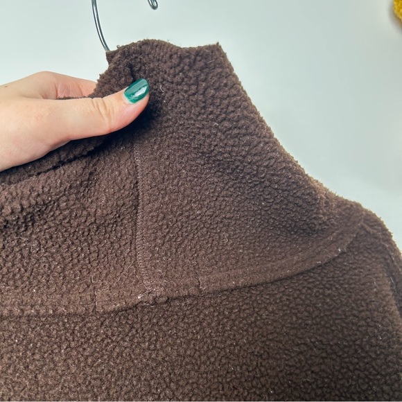 Free People Elk Mountain Brown Pullover Fleece Sweater - Picture 7 of 7